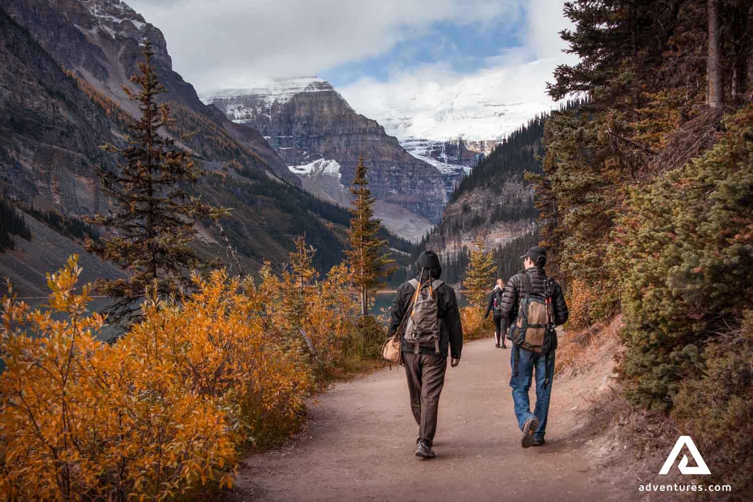 Plain Of Six Glaciers Trail in autumn