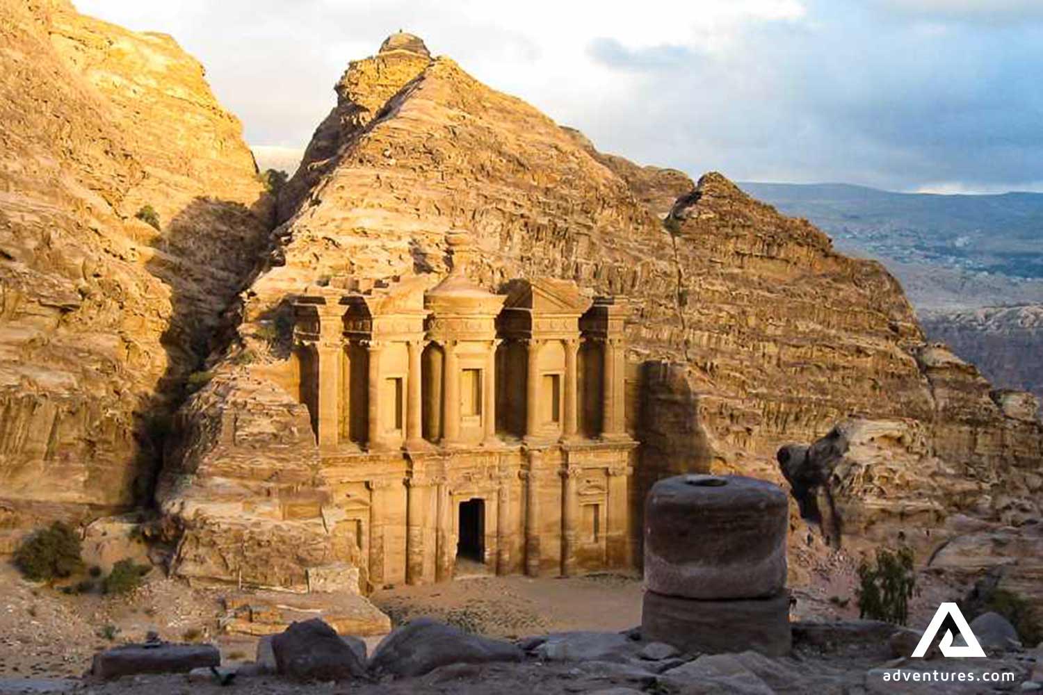 carved temple in petra unesco heritage