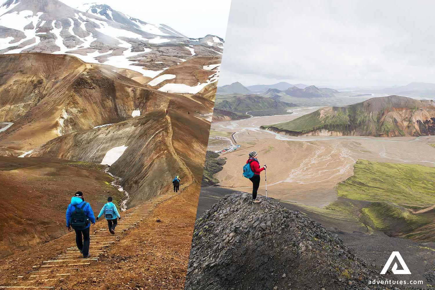 beautiful views of landmannalaugar area in iceland