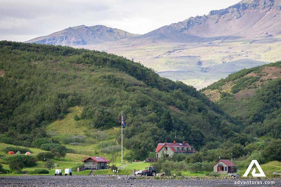 basar campsite area in thorsmork