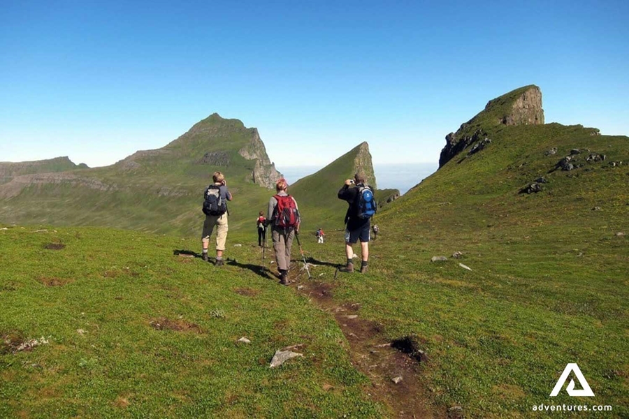 Small group hiking Westfjords