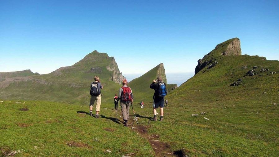 Small group hiking Westfjords