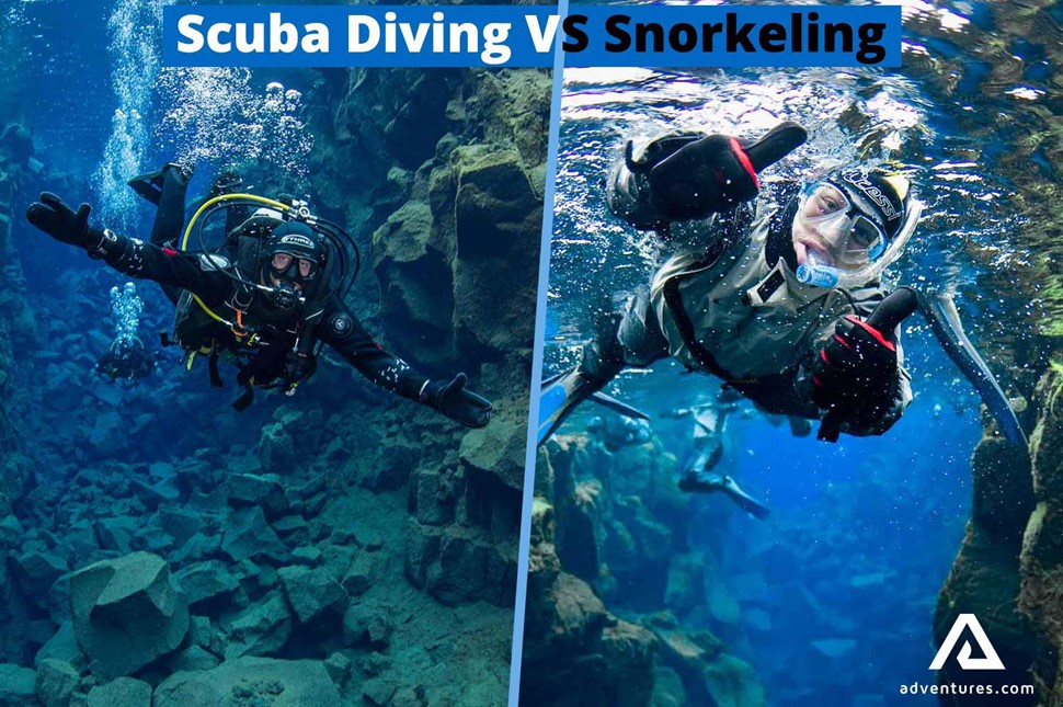 Snorkeling Scuba Diving Comparison in Iceland