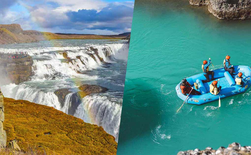 Hvita River Rafting & Golden Circle Combo Tour 