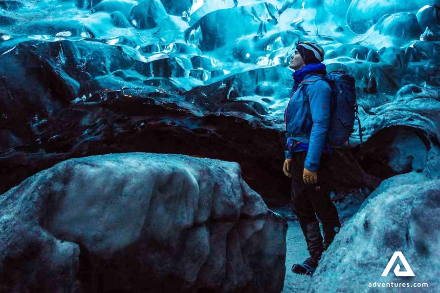 ice cave exploration in iceland