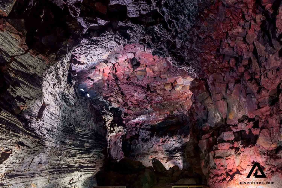 inside the raufarholshellir lava cave