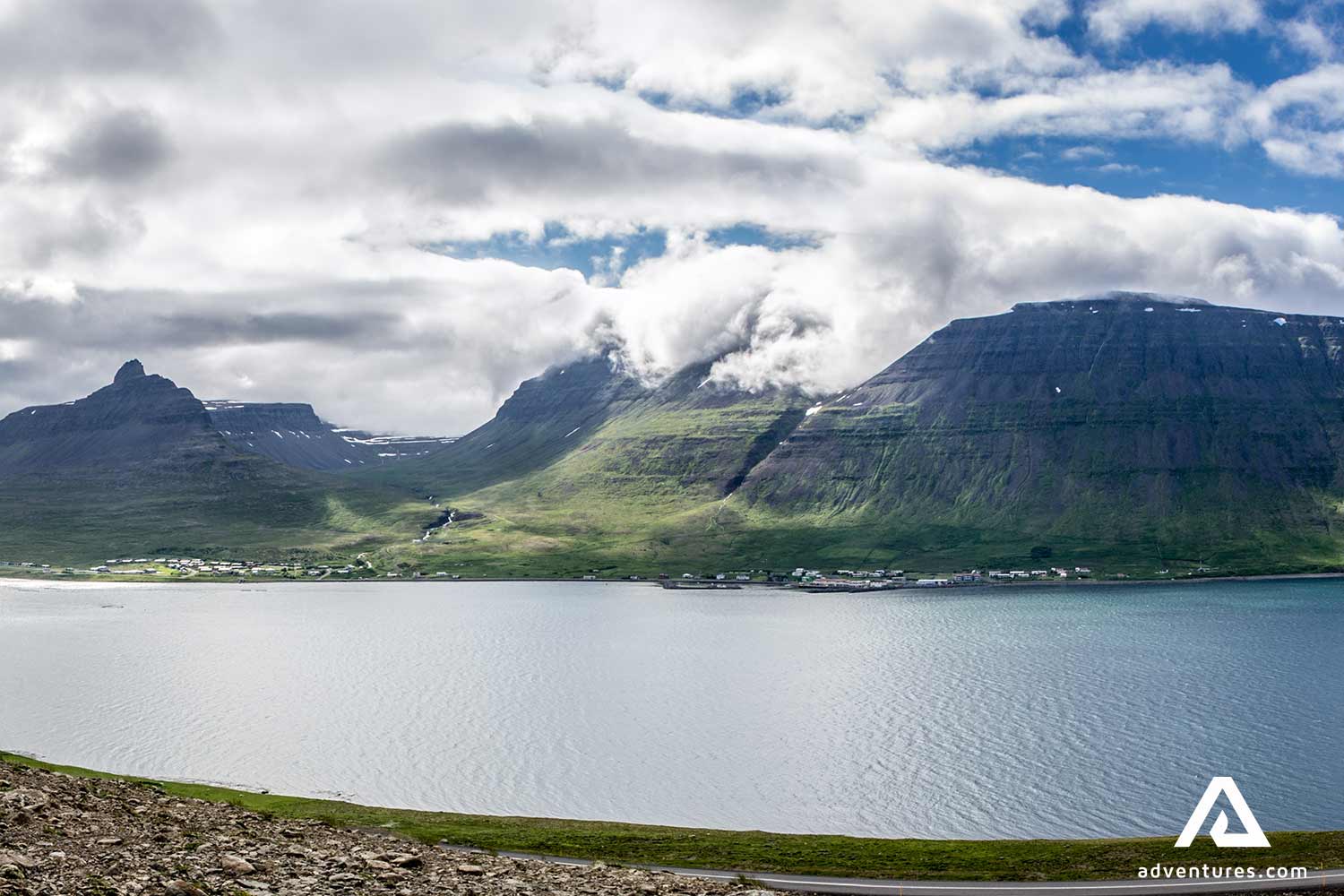 Sudavik Panoramic Town View Westfjords in Iceland