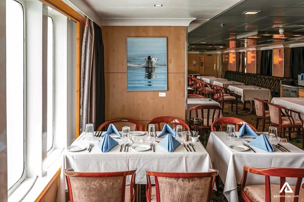Restaurant on board a cruise ship