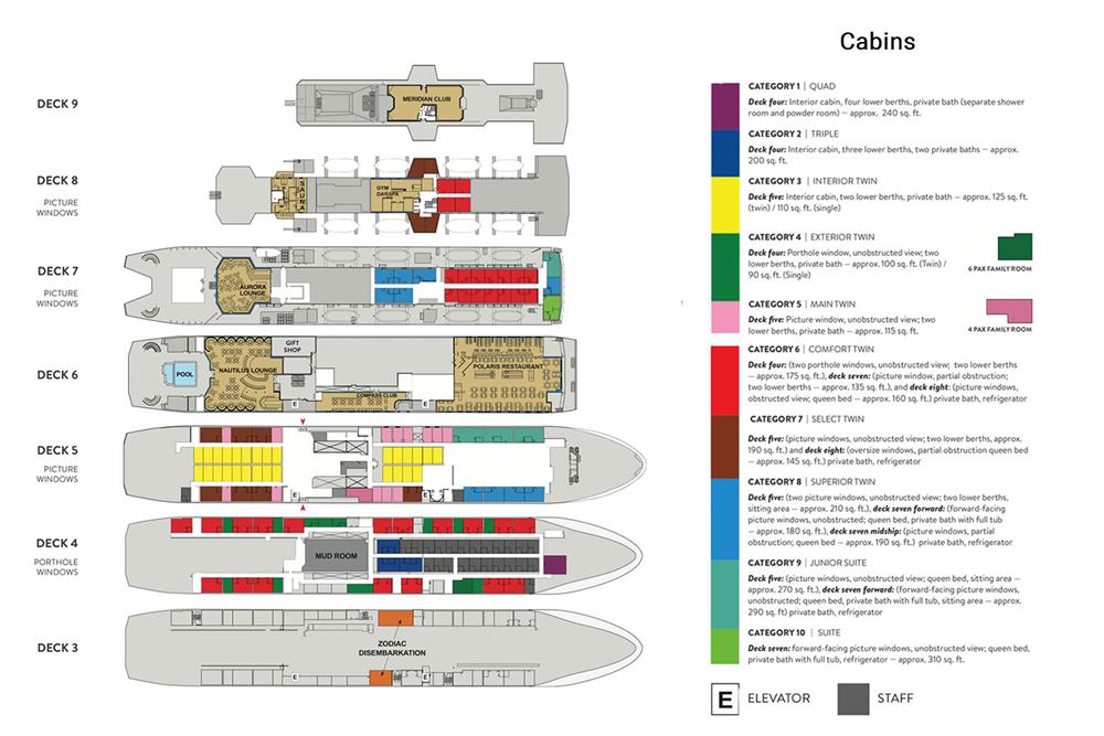 Cruise Deck and Cabin scheme