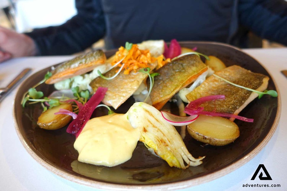 icelandic arctic char dish 