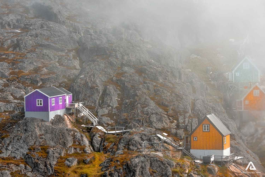 Colourful Houses in Kangaamiut