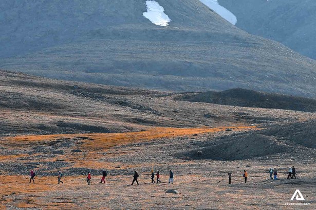 Hikers in Greenland