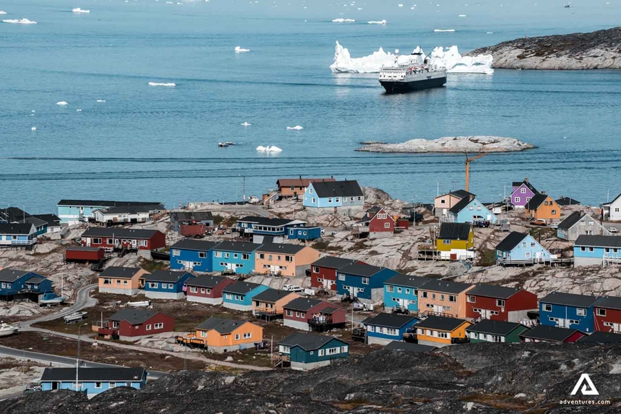 Coast Harbour Sea in Greenland