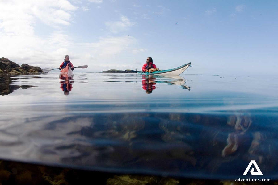 Calm water kayaking