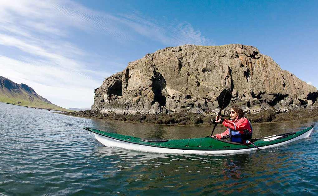 Sea kayaking from Snaefellsnes Peninsula