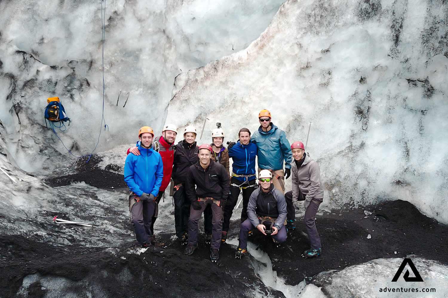 Group Picture on Solheimajokull