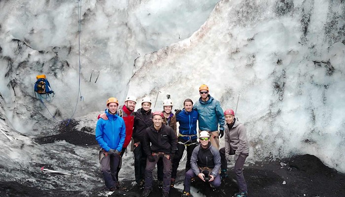 Group Picture on Solheimajokull