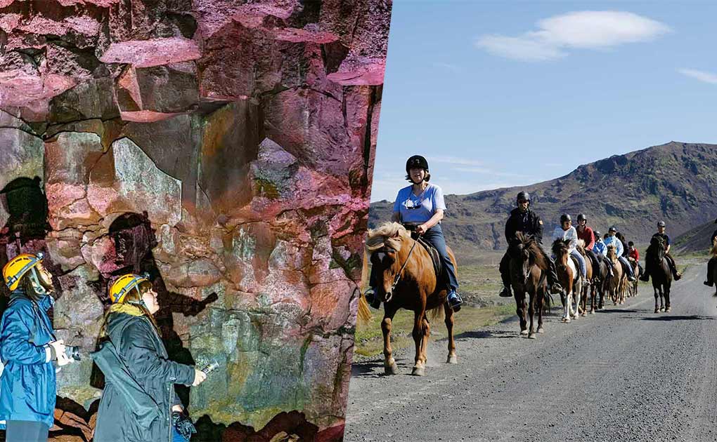 The Black Lava Tour - Horses and Caving