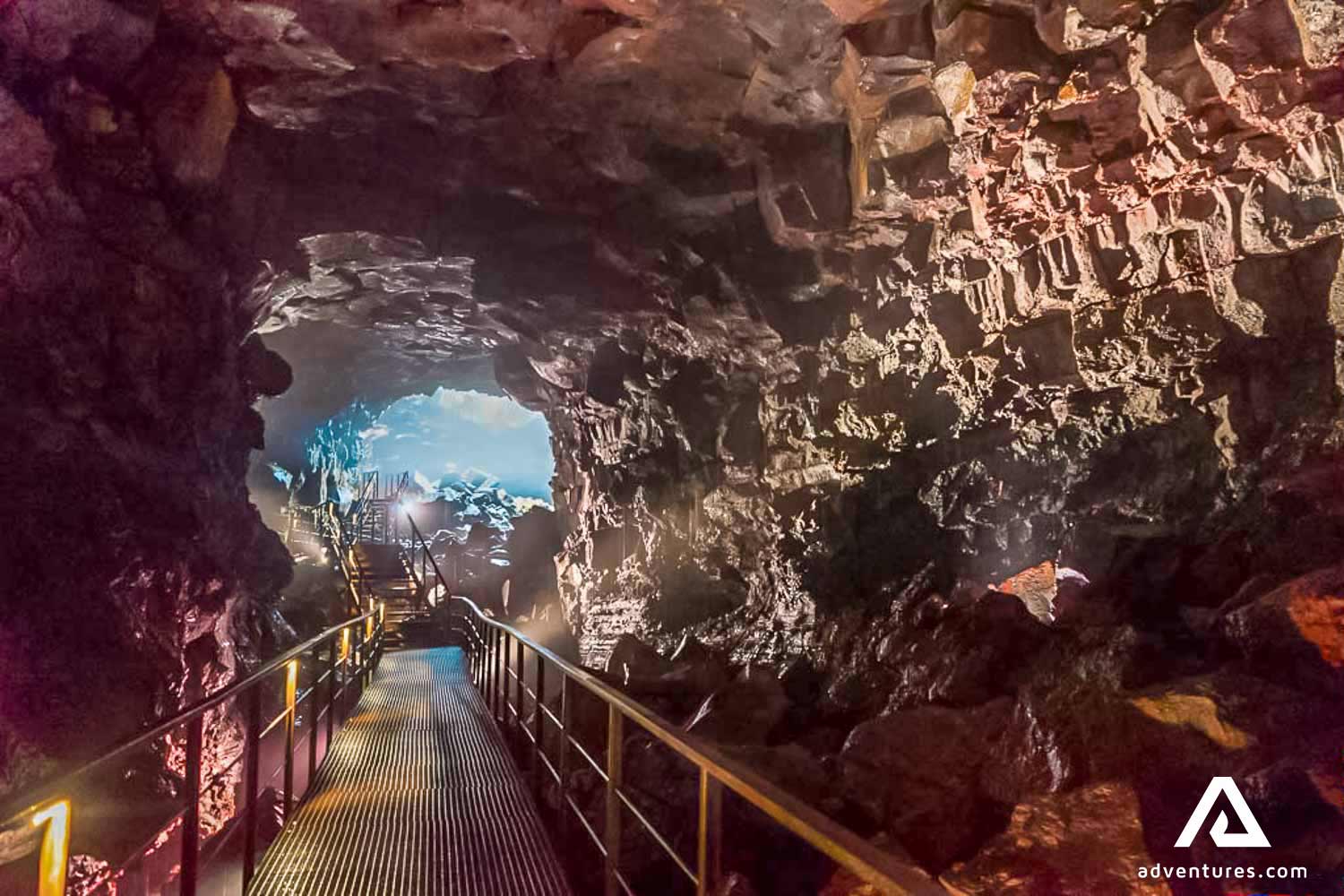 Lava Tube Tunnel Raufarholshellir view