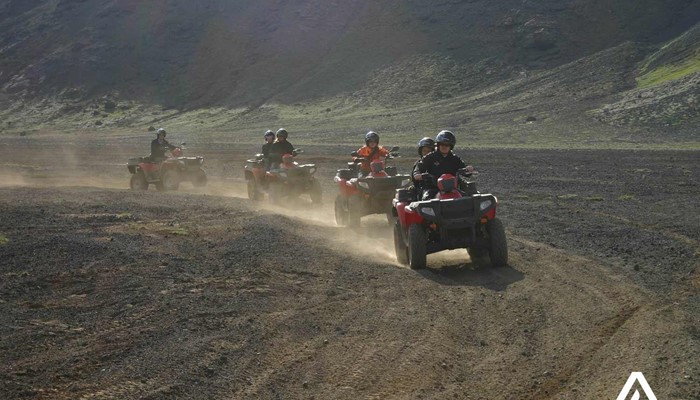 Small group driving ATV tour in Iceland