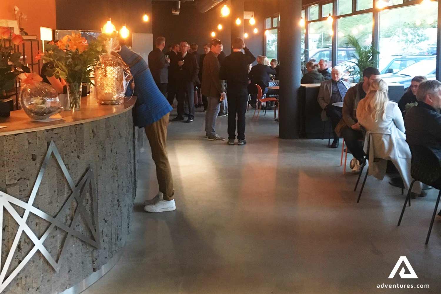 inside view of icelandic lava show museum