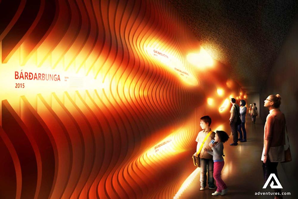 inside the lava centre museum exhibition