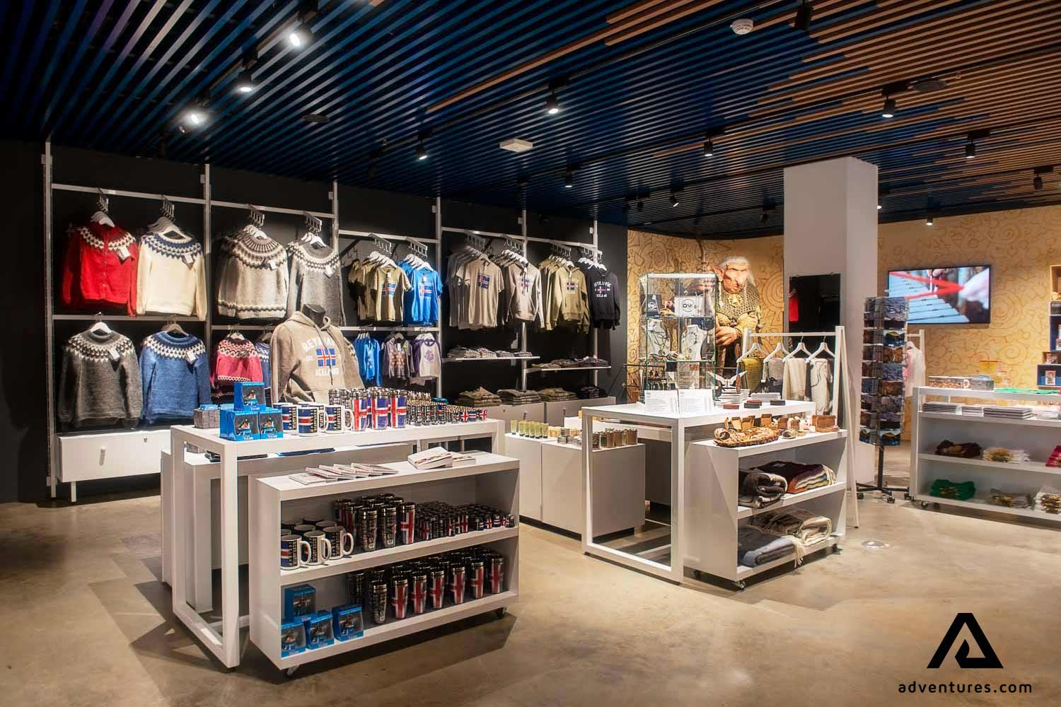 souvenir shop at flyover iceland