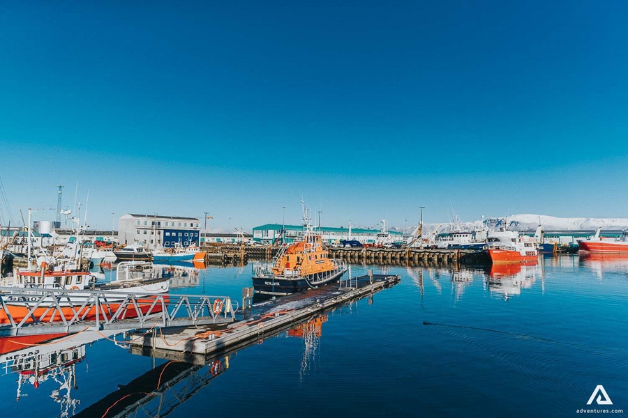old harbor view in reykjavik
