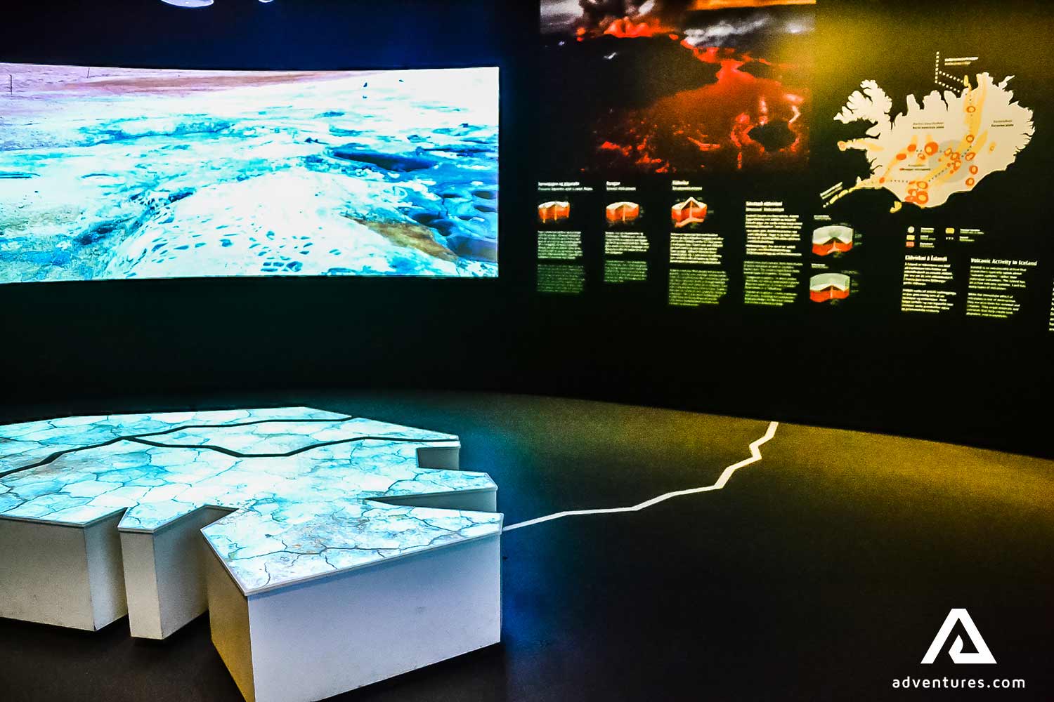 volcano eruption exhibition in perlan