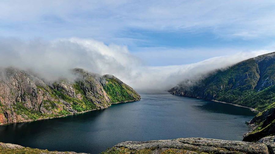 The landscape of sea fjords