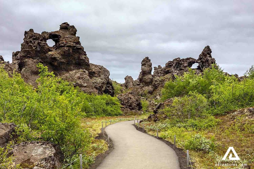 dimmuborgir lava field near myvatn