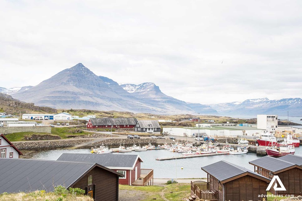 djupivogur town view in east fjords