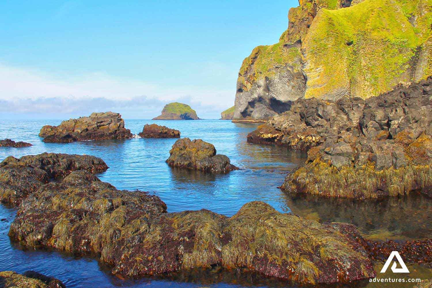 oceanside cliffs near vestmannaeyjar island
