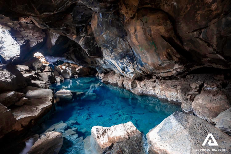 Grjotagja geothermal hot spring cave