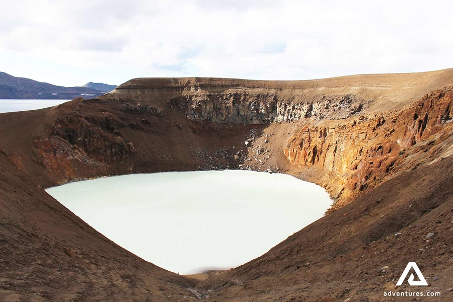volcanic crater in Askja area
