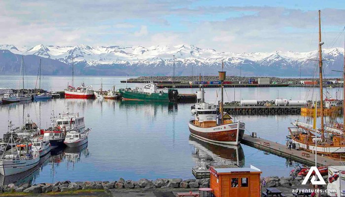 town of husavik in the north of Iceland