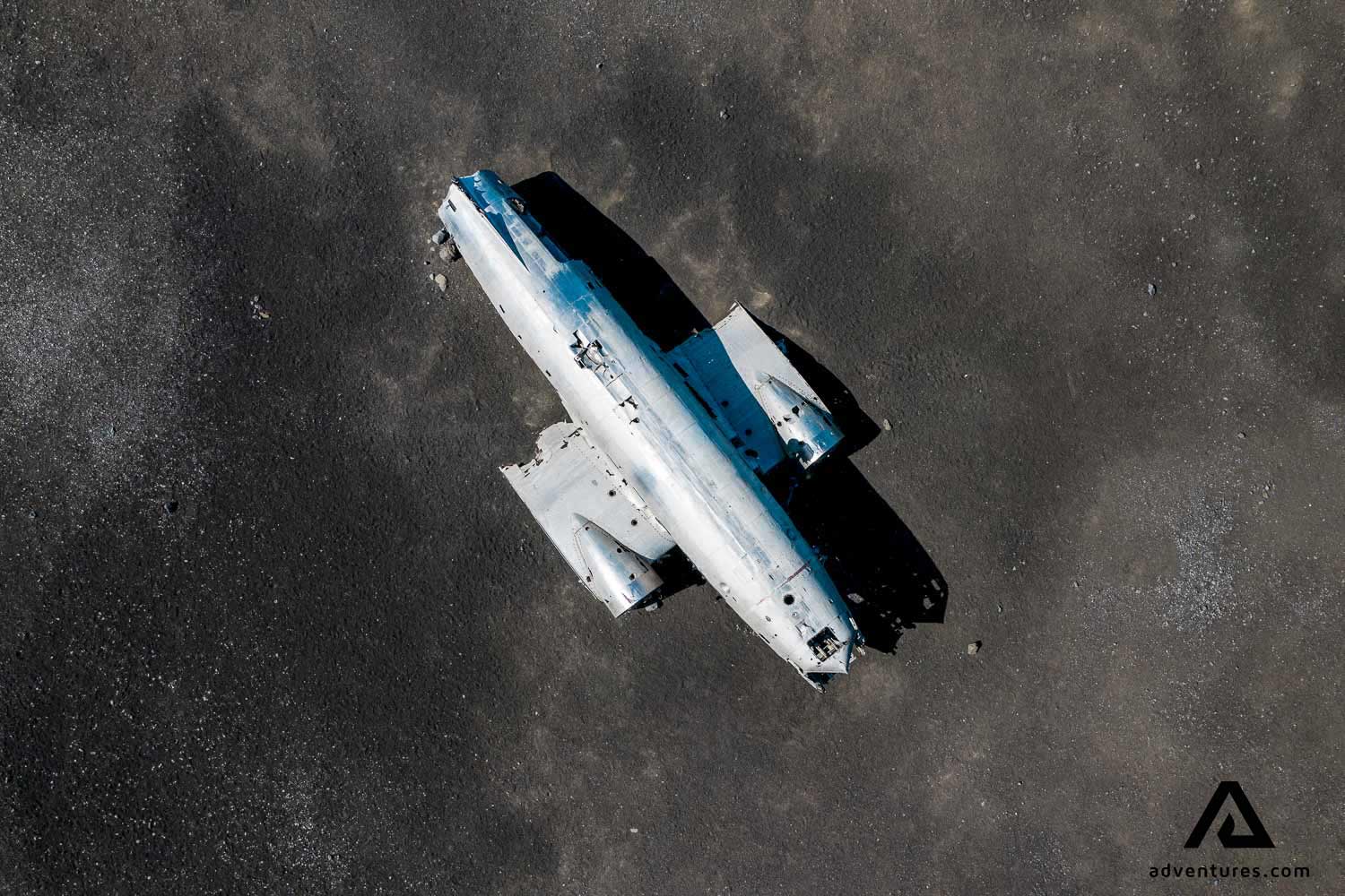 a view of dc3 plane wreck in solheimasandur area