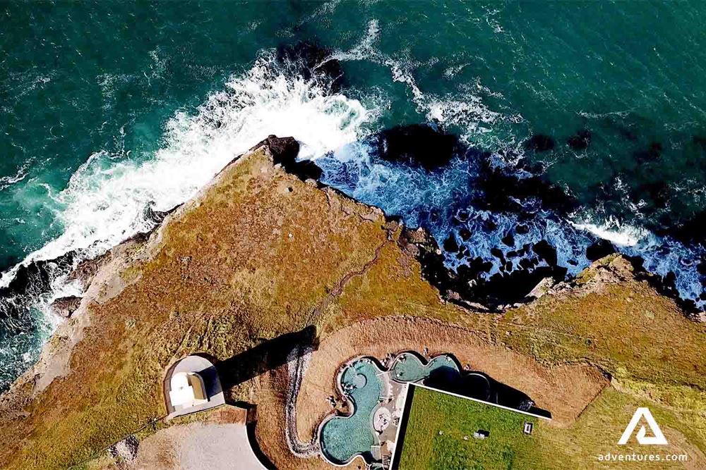 drone view of geosea swimming pool