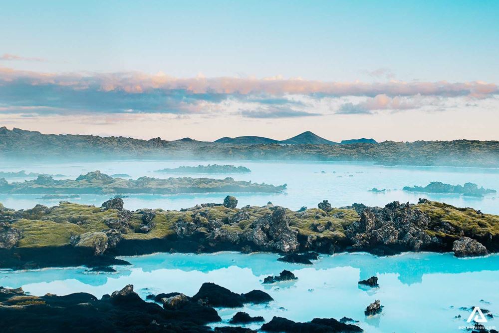 blue lagoon geothermal area view