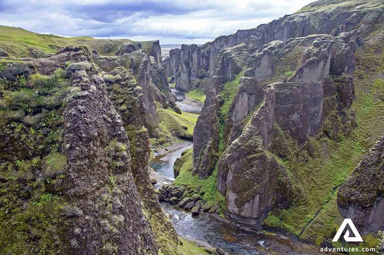 fjadrargljufur canyon view fjadrargljufur canyon view in south iceland