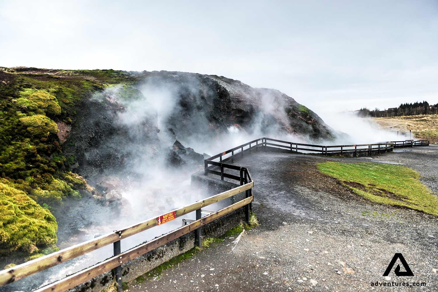 Deildartunguhver Geothermal Hot Spring in iceland