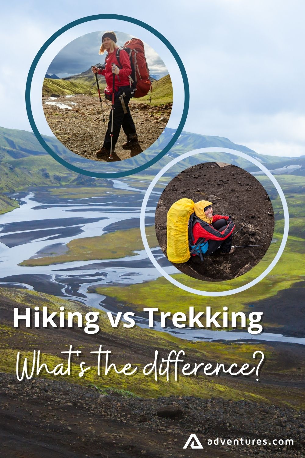 Diff between store hiking and trekking