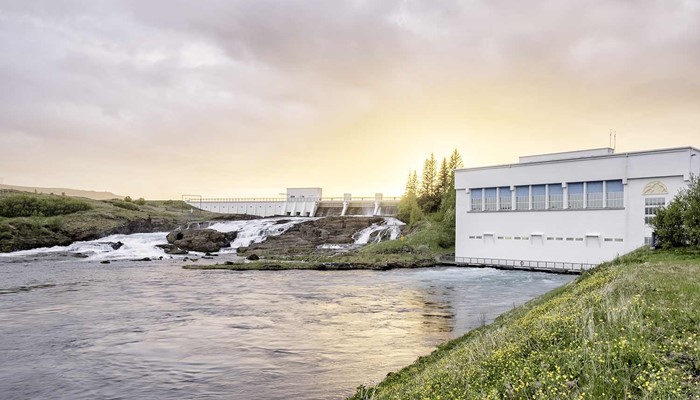 Ljosafoss power plant in iceland