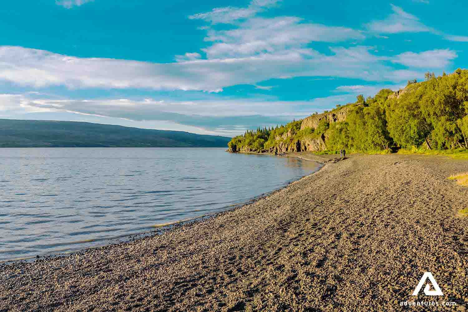 lake lagarfjot near egilsstadir town