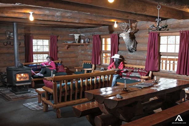 Cozy atmosphere in the lodge