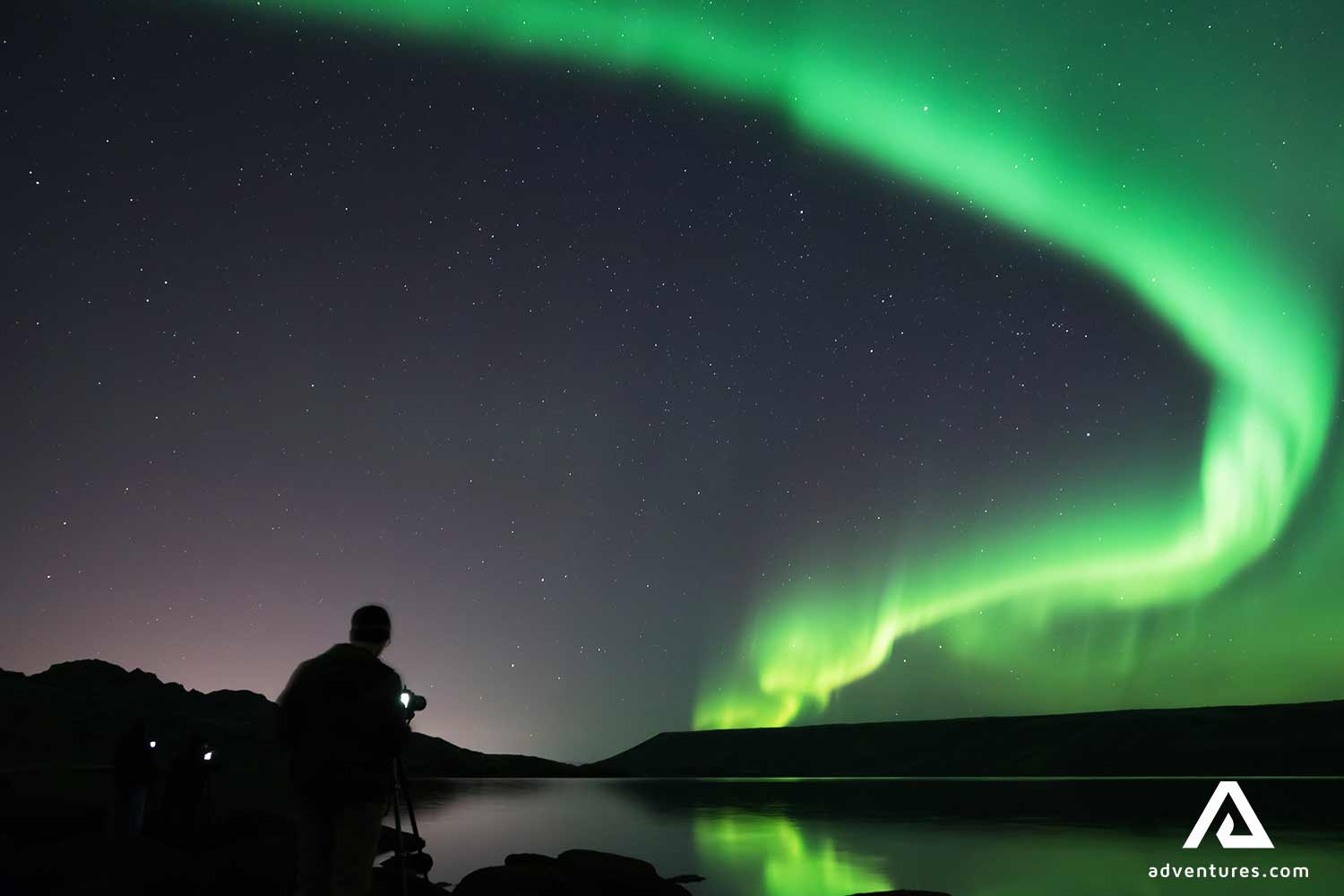 taking pictures of aurora in a starry sky