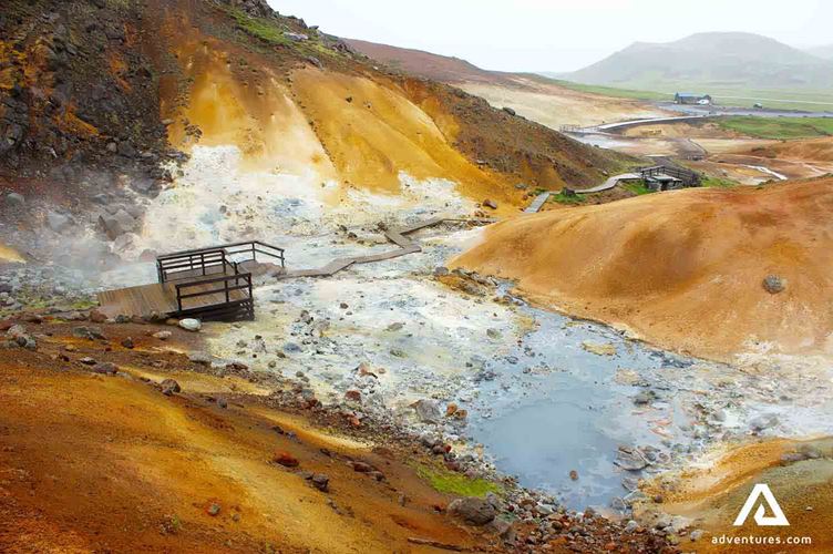 bubbling mud pool in krysuvik bubbling mud pool in krysuvik seltun