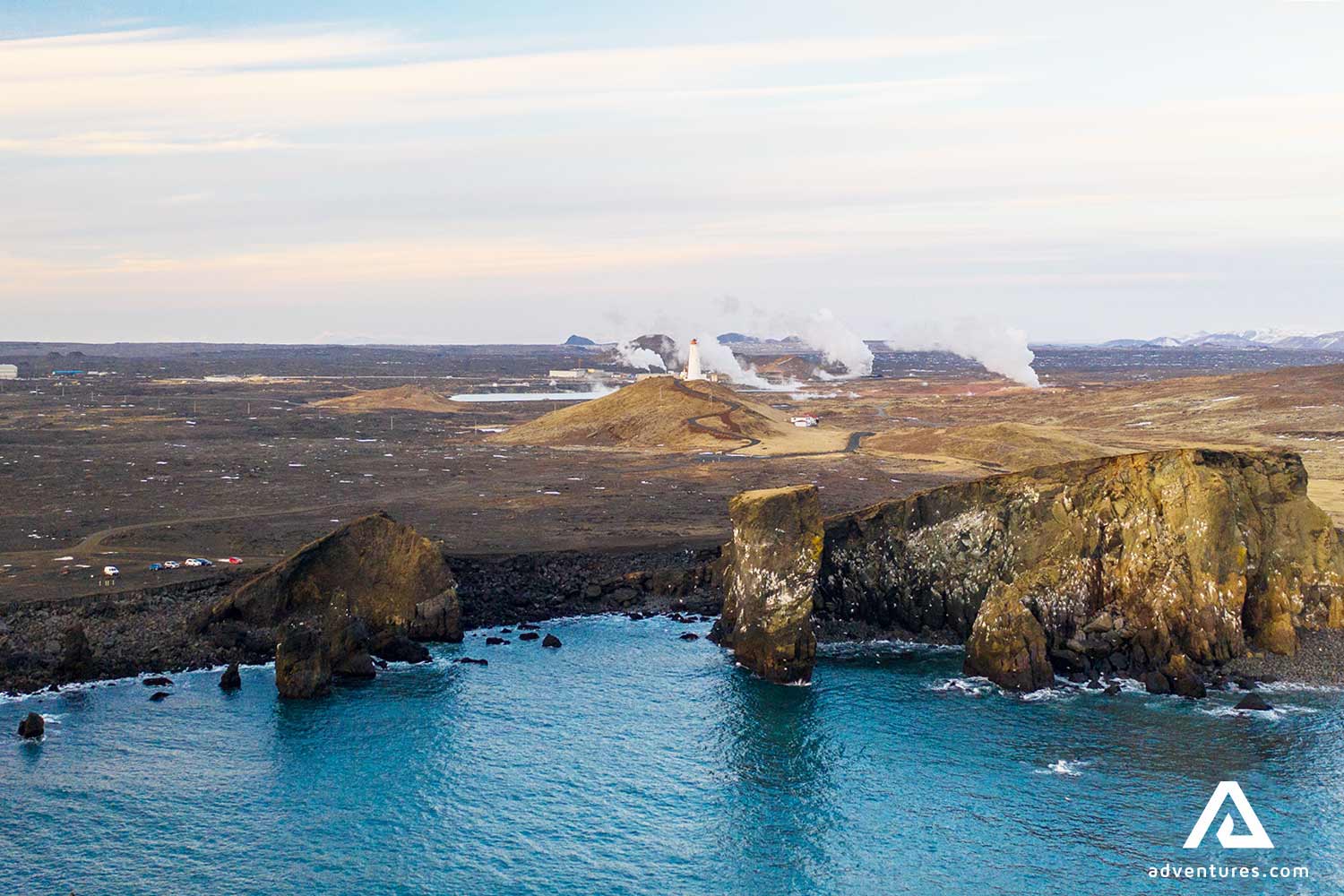 ocean cliffs near reykjanesviti