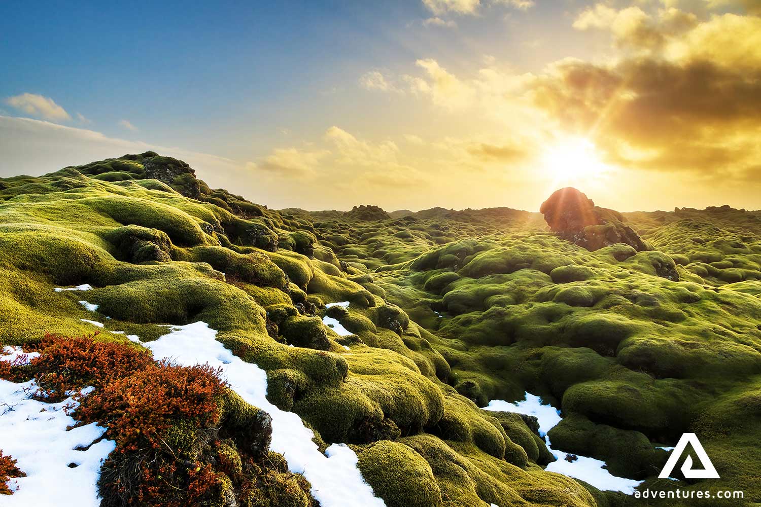 Eldgjarhraun lava field in south iceland
