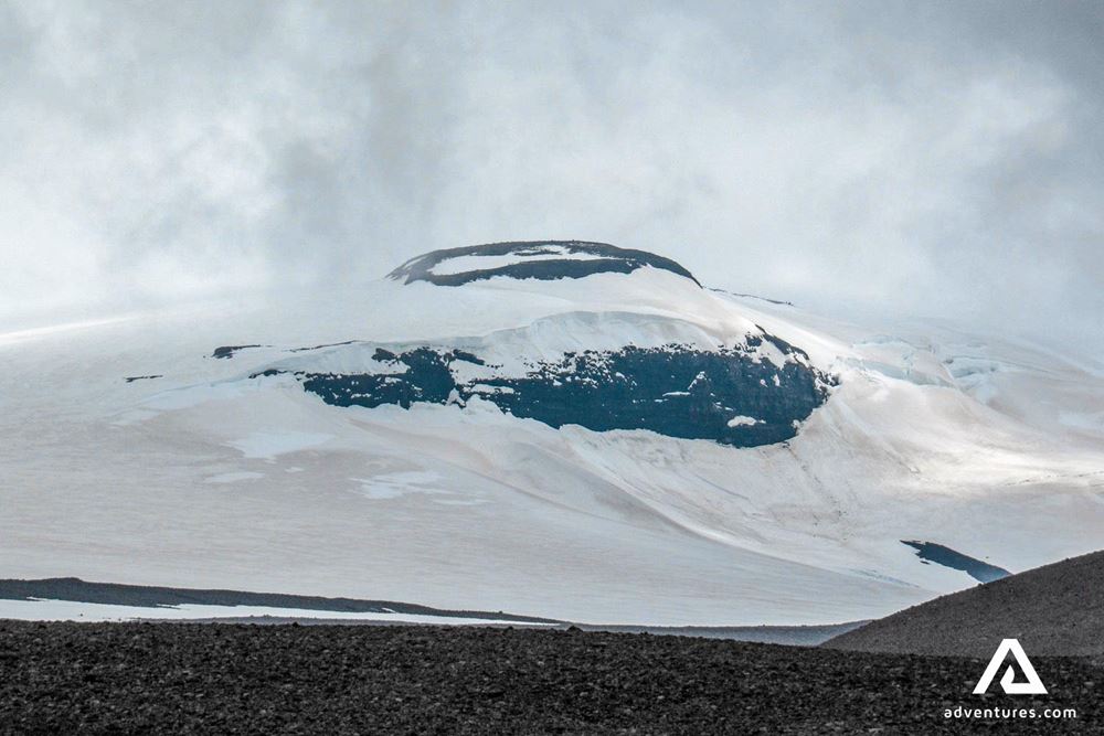 langjokull glacier and mountain